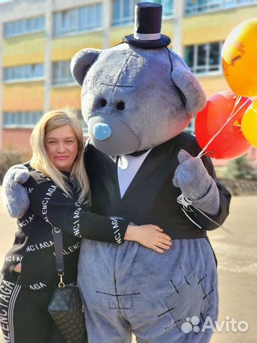 Мишка тедди на праздник.Ростовая кукла