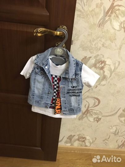 Детский джинсовый костюм 62 - 74, Турция