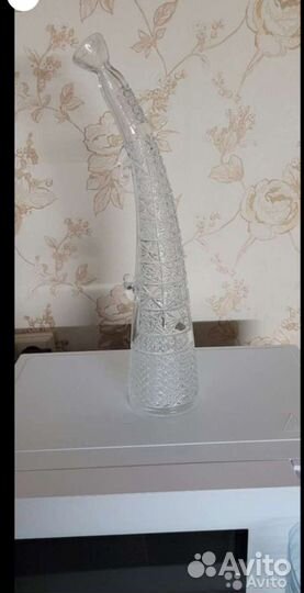 Хрусталь, вазы. Хрустальные рог изобилия. Рюмки