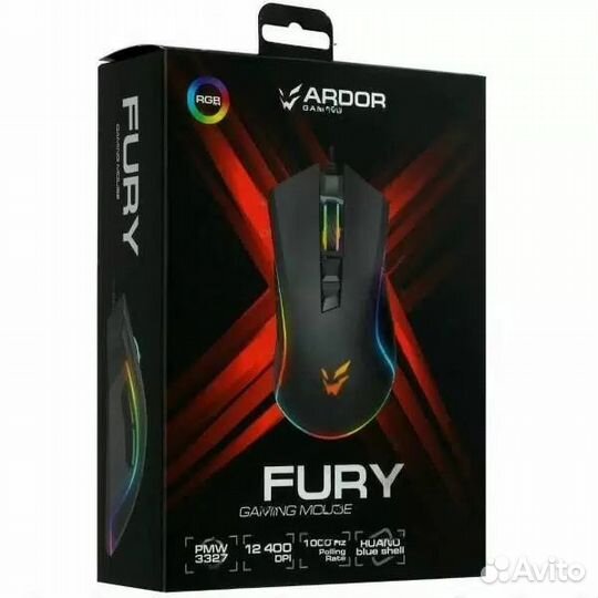 Мышь проводная ardor gaming Fury ARD-fury3327-BK