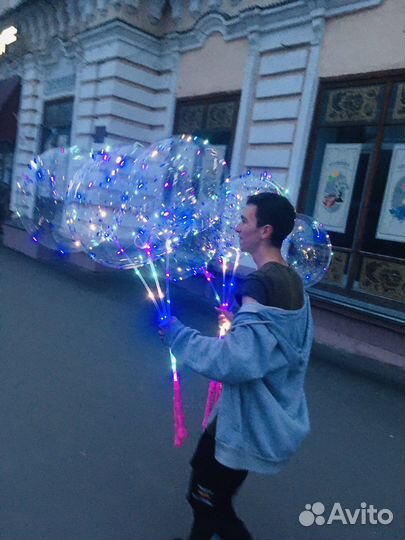 Шарики свечашие на палочке