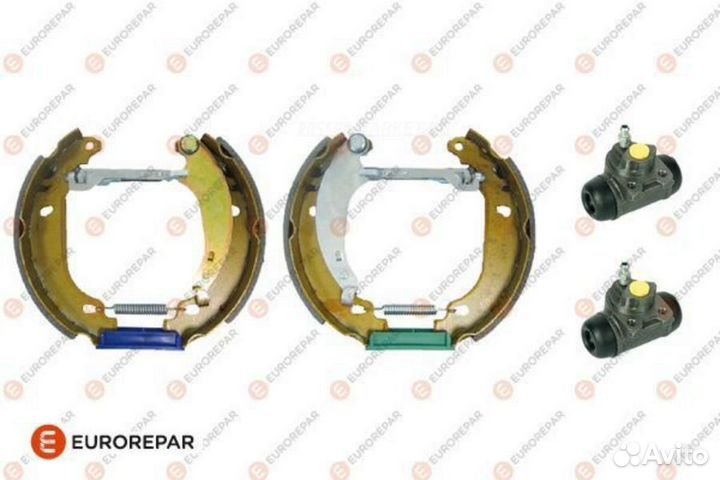Eurorepar 1611453080 Колодки тормозные барабанные с цилиндрами зад