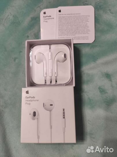 Наушники apple earpods 3.5 мм новые