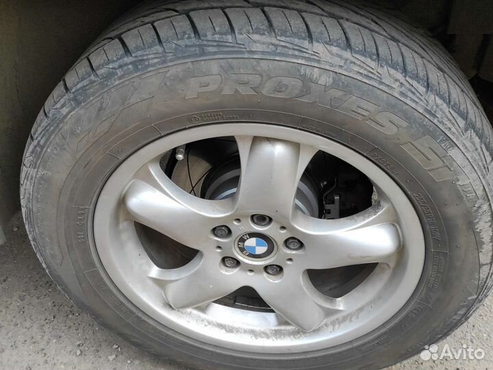 Колеса r18 bmw e53 58 stile и резина лето toyo