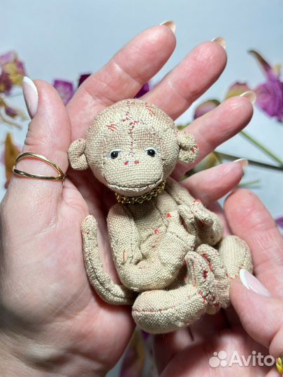 Обезьянки из ткани Подарок игрушка