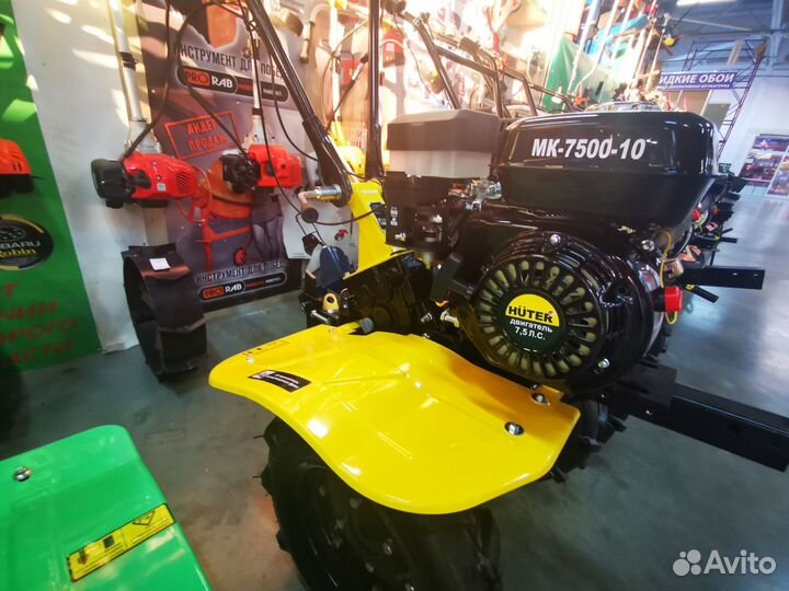 Мотоблок с колесами на 10 Huter-7500