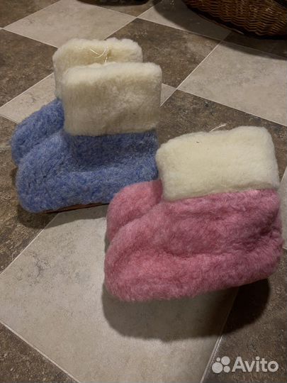 Тапки чуни теплые натуральные