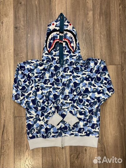 Зип худи Bape Double Shark