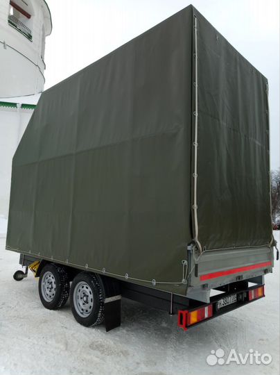 Прицеп для газели тентованый двухосный с тормозами