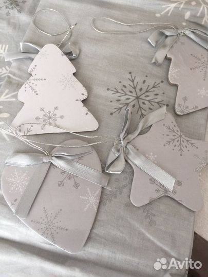 Скатерть с подставками из плотного картона