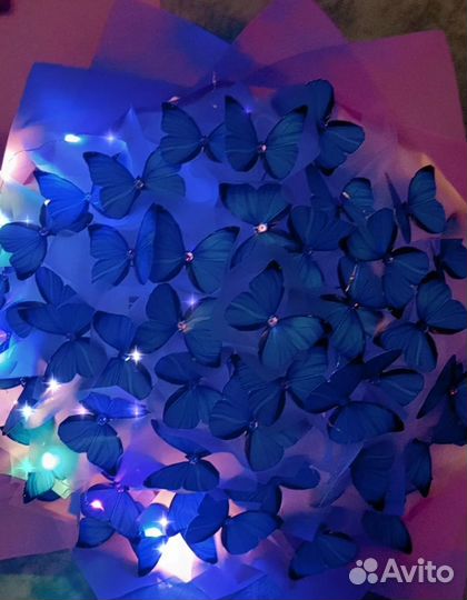 Букет бабочки светильник