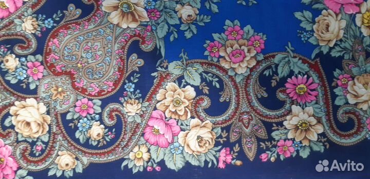 Павлопосадский платок палантин 120-120