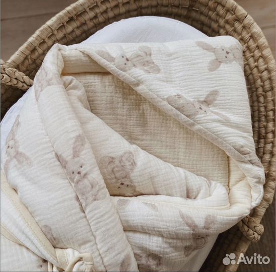 Конверт муслиновы на выписку