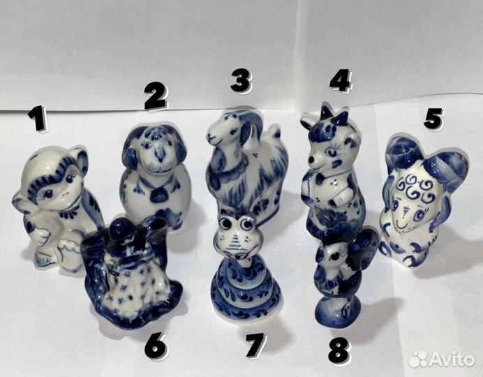 Фигурки гжель