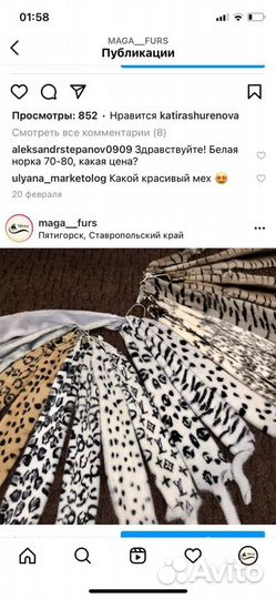 Шкурки норки
