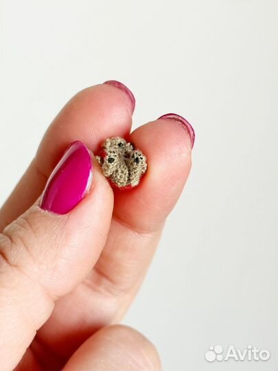 Миниатюрный мишка тедди крючком, амигуруми