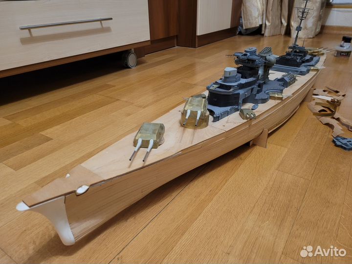 Макет линкор Бисмарк немецкого флота 1939 года