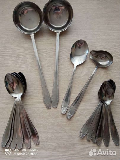 Столовая посуда половник ложки соусники нержавейка