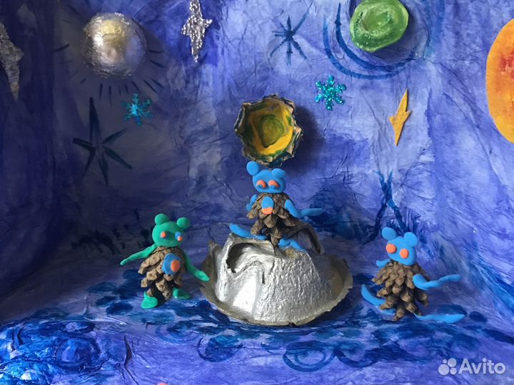 Осенняя поделка из прородного материала