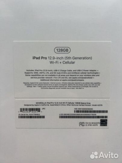 Планшет apple iPad pro 12.9