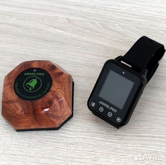 Кнопка вызова официанта Бургер с часами Элит