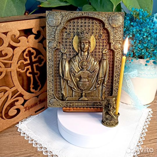 Икона Неупиваемая Чаша подарочный комплект