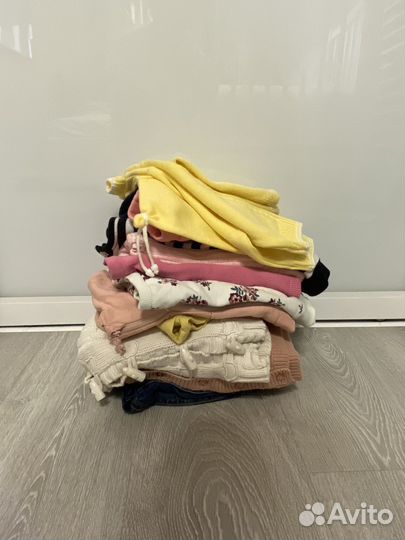 Вещи тёплые пакетом для девочки 68,74