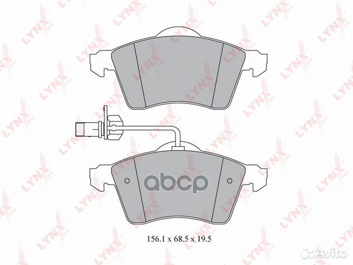 Колодки тормозные дисковые перед BD8027 LYN