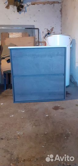 Раковина в ванную с тумбой подвесной