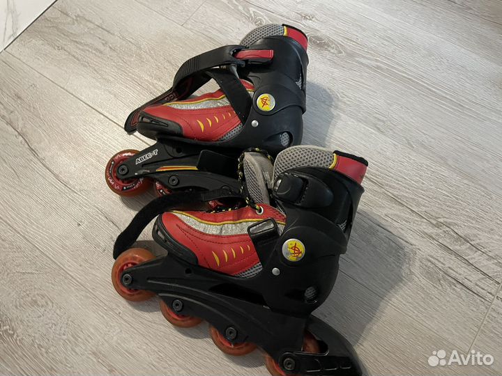 Ролики раздвижные детские с защитой 31-34