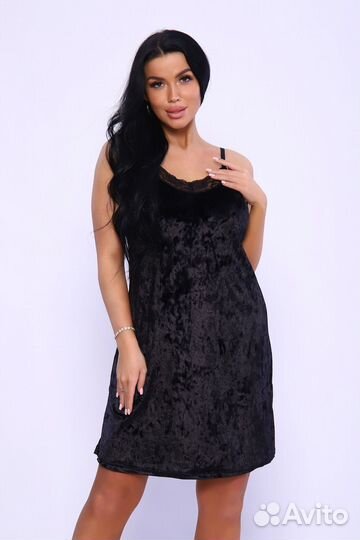 Оптом. Сорочка - черный №Н-51653