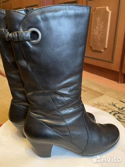 Сапоги Rieker (нат. кожа/шерсть)