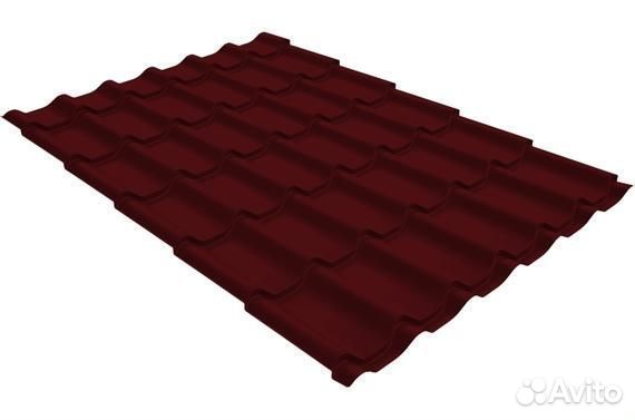 Металлочерепица Гранд Лайн 0,4 RAL 3005 бордовая