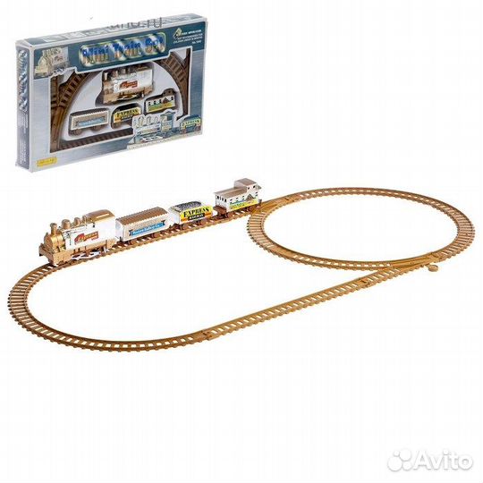 Железная дорога «Скорый поезд»работает от батареек