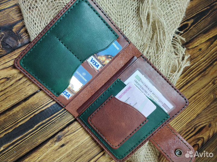 Обложка для документов. Натуральная кожа