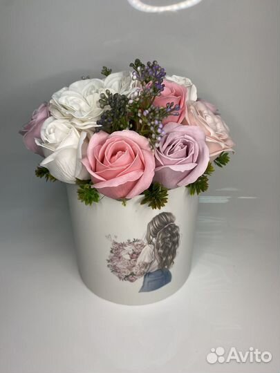 Букет из мыльных цветов