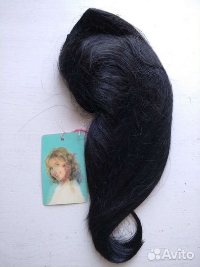 Шиньон,хвост накладной,парик черный, Новый