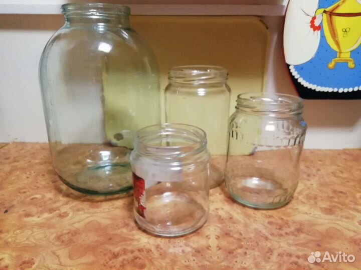 Банки, разные. 3 литра, 1 литр, 0.5 литра