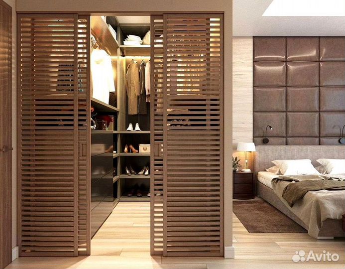 Реечные перегородки / Перегородки из реек