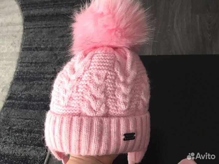 Шапка зимняя для девочки 2-3 года