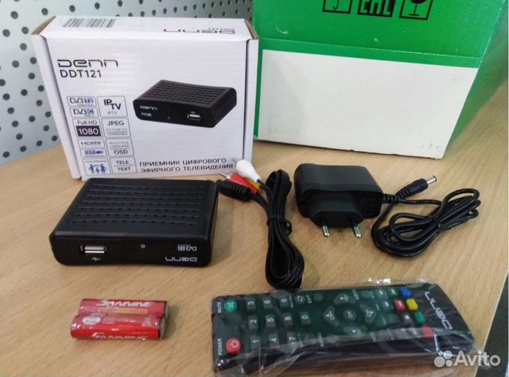 Цифровая тв приставка на 20 каналов Denn