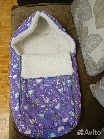 Зимний конверт в коляску