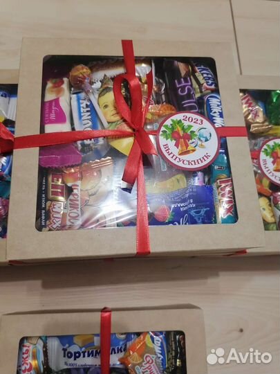 Боксы сладостей съедобные порционные