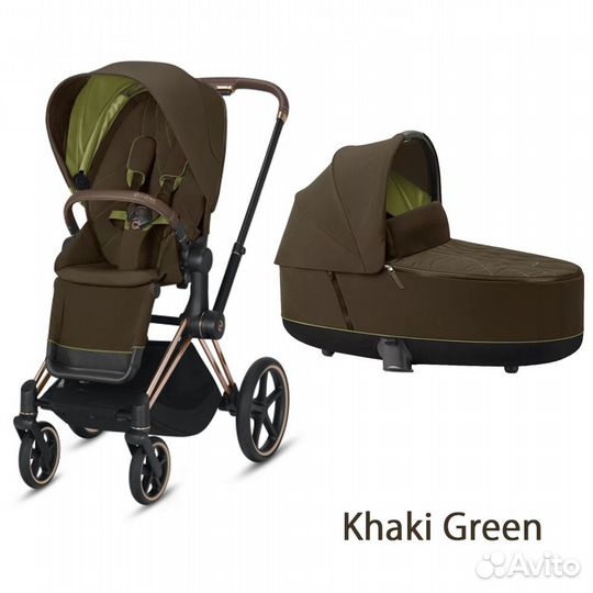 Коляска 2в1 Cybex Priam 2020, Khaki Green