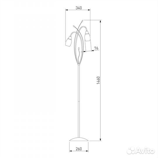 Торшер напольный