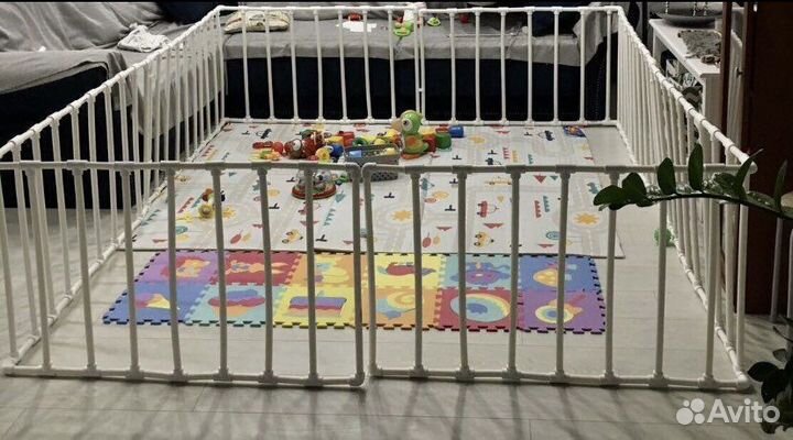 Манеж самодельный из пластиковых труб