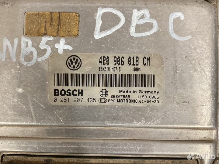 Блок управления двигателем Volkswagen 4B0906018CM