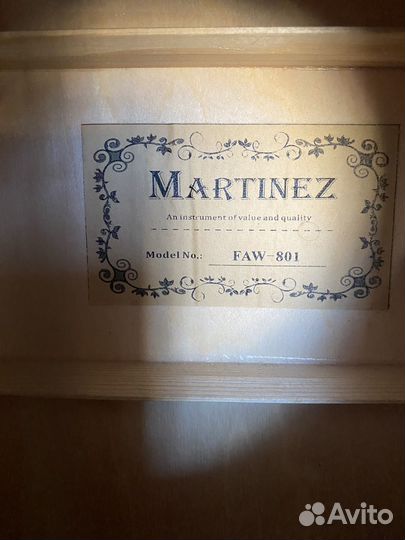 Акустическая гитара martinez FAW-801