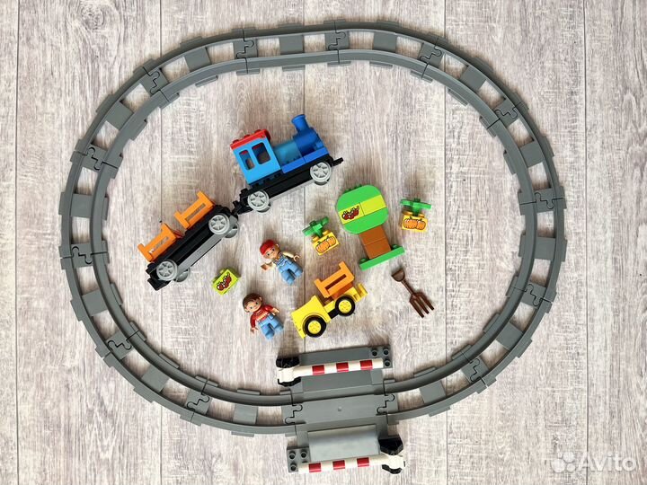 Лего Дупло 10810 Железнодорожный переезд