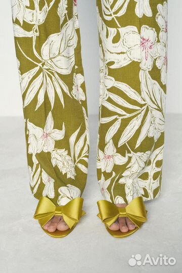 Атласные босоножки Zara в 2х цветах